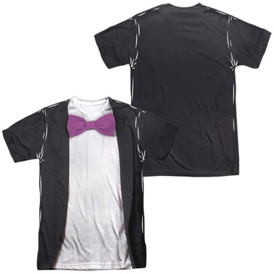 Men's Batman Classic Tv Penguin Uniform (Front Back Print) Short Sleeve Costume T-Shirt