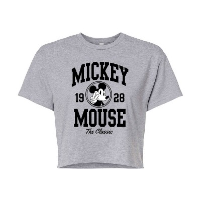 Women's - Disney - 1928 Mickey Mouse Cropped Graphic T-Shirt