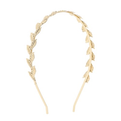 Unique Bargains Women's Exquisite Headbands Gold Tone 1 Pc