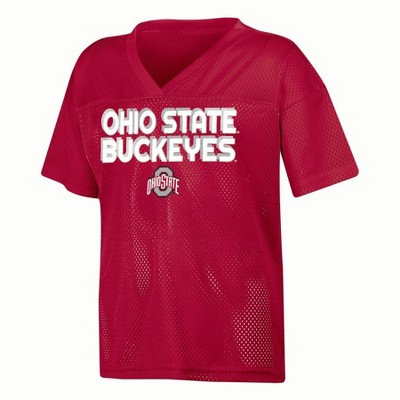 NCAA Ohio State Buckeyes Girls' White Jersey