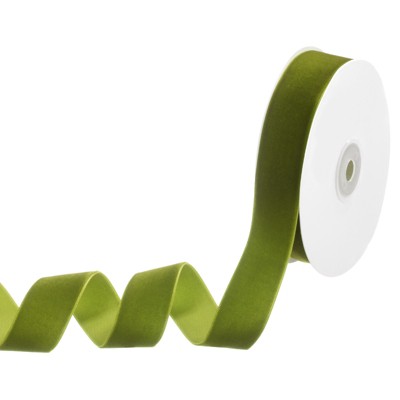 Unique Bargains Nylon Durable Smooth Lustrous Fabric Ribbon 1 Inch x 10 Yards Olive Green 1 Pc