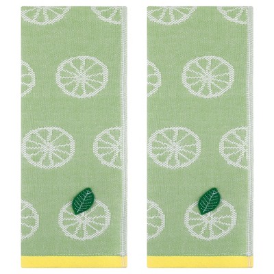 REGALWOVEN Cotton Soft Absorbent Decorative Lemon Fruit Pattern Hand Towel 13" x 29"
