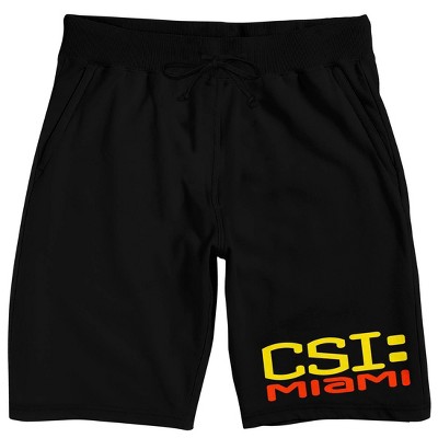 CSI: Miami Title Logo Men's Black Lounge Shorts