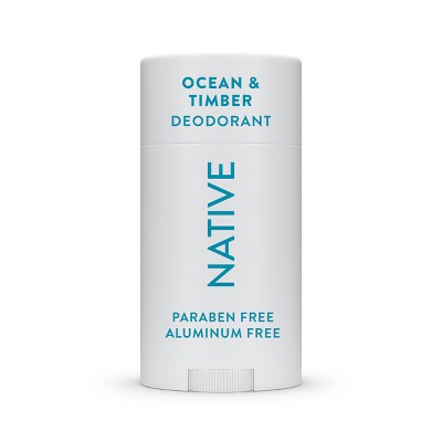 Native Solid Deodorant for Men & Women - Ocean & Timber - Aluminum-Free 2.65oz