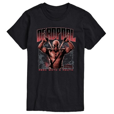 Men's - Marvel - Deadpool & Wolverine Merc With A Mouth Short Sleeve Graphic T-Shirt