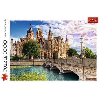 Trefl Castle on the Island Jigsaw Puzzle - 1000pc: Travel-Themed Memory Skills Puzzle