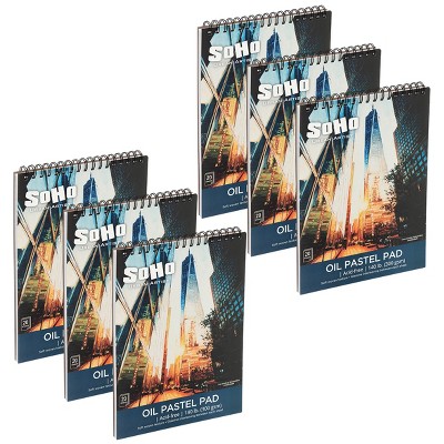 SoHo Urban Artist Fine Textured Professional Pastel Paper Pad - 140 lb. - Acid-Free Fine Textured Canvas Paper with Glassine Sheets, 20 Perforated
