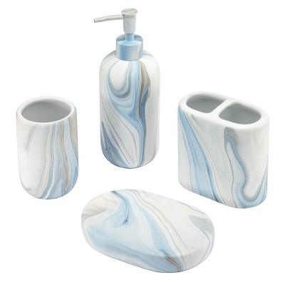 Avanti Linens Waves 4-Piece Bath Accessory Set