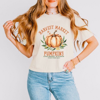 Simply Sage Market Harvest Market Pumpkins Local Organic Boxy Crop Top