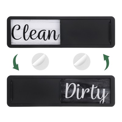 Unique Bargains Kitchen Hotel Clean Dirty Sign Plastic Rectangle Dishwasher Magnet