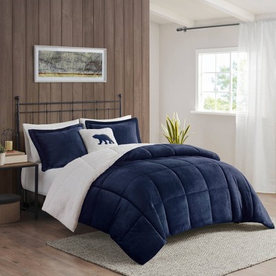 Woolrich Alton Plush to Faux Shearling Down Alternative Comforter Set