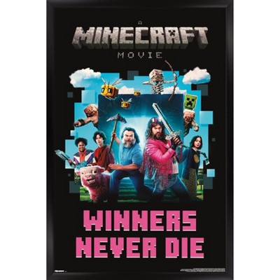 Trends International A Minecraft Movie - Group Framed Wall Poster Prints