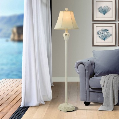 61" Seashell Floor Lamp Coastal Cream - StyleCraft