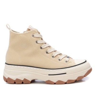 Refresh Women's Canvas High Top Sneakers with side zipper 172317
