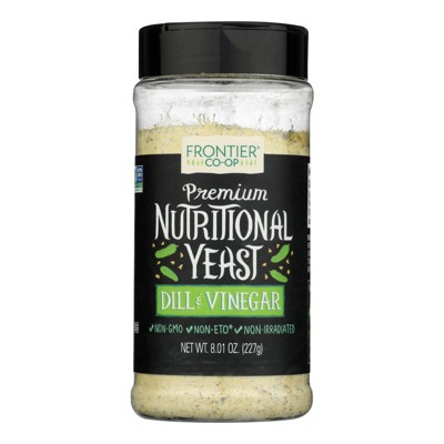 Frontier Co-Op Premium Nutritional Yeast Dill & Vinegar- 8.01 oz