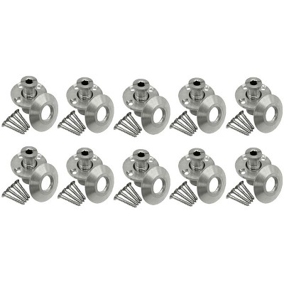 Poolzilla Stainless Steel Pool Safety Cover Anchor with Collar for Wood Decks