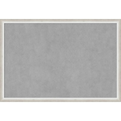 38"x26" Two Tone Framed Magnetic Board Silver - Amanti Art: Real Wood, Wall Mount, Office & Home Decor