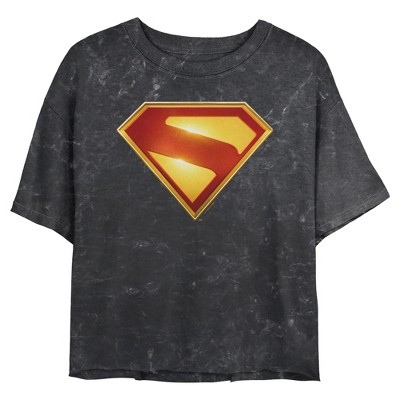 Juniors Superman Classic Hero Logo T Shirt