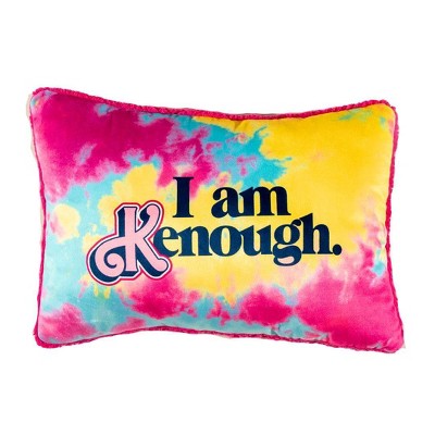 Barbie Ken Faux Shearling Decorative Kids' Throw Pillow: Multicolor Novelty Plush for Indoor Use, Polyester Knit