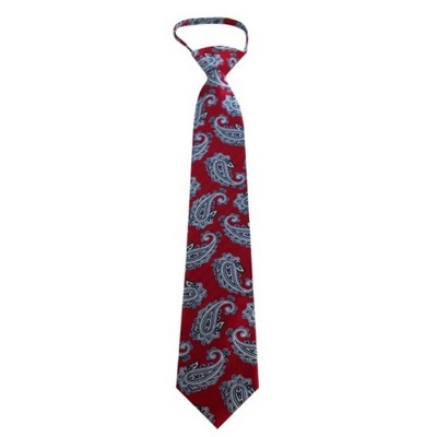 Men's Paisley 3.25 Inch W And 20 Inch L Zipper Neckties