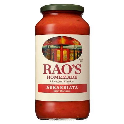 Rao's Homemade Arrabbiata Sauce Spicy Tomato Sauce & Pasta Sauce Premium Quality All Natural Keto Friendly & Carb Conscious - 24 oz