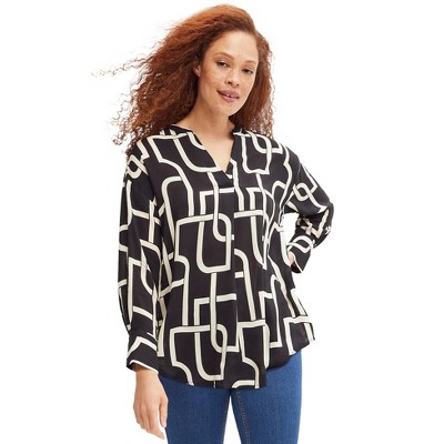ellos Notch V-Neck Tunic