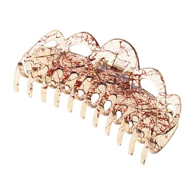 Unique Bargains Fashion Corrugated Edge Hair Clips Hairdo Clip 1 Pc