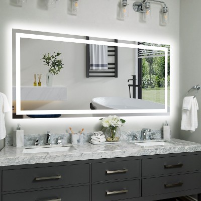 Sapphtopaz Frameless Bathroom Mirror, Smart Vanity Mirror Decorative Wall Mirrors for Bathroom, Over Sink, Bedroom