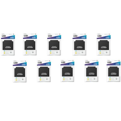 Ultimate Guard 10 Packs Ultimate Guard Black Card Dividers (10) Standard Size Display Case