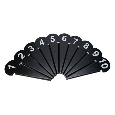 Amber Fight Gear Discus & Shot Put Markers (Set of 10) Track & Field Equipment,Secure Placement,Metal Construction for Competitions and Training