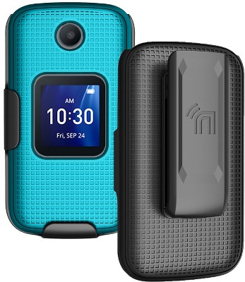 Nakedcellphone Case and Belt Clip Holster for Alcatel Go Flip 4, TCL Flip Pro