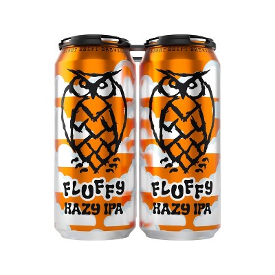 Night Shift Brewing Fluffy Hazy IPA - 4pk/16 fl oz Cans