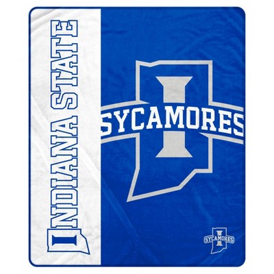 NCAA Indiana State Sycamores Ultra Soft Tailgate Throw Blanket