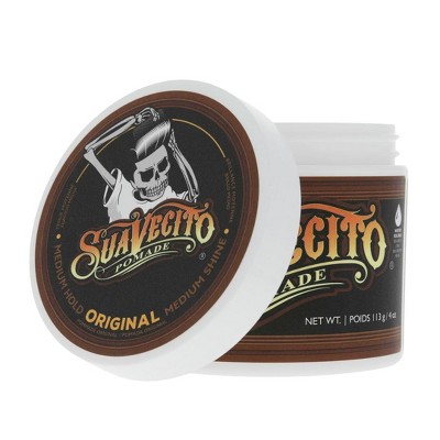 Suavecito Pomade For Men (ORIGINAL) Medium Hold Shine Water Based (4 oz) Flake Free Hair Gel | Easy To Wash Out - All Day Hold For All Hair Styles