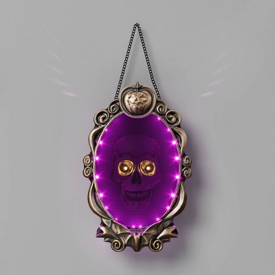 15" Light Up Emerging Skull Frame Halloween Decorative Prop - Hyde and EEK! Boutique™: Indoor Window Hanger