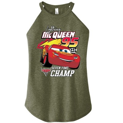 Women's - Disney - Lightning McQueen Seven-Time Champ Graphic High Neck Tank