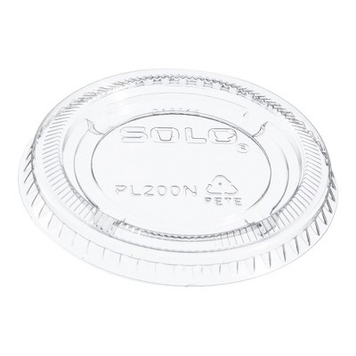 Dart Solo Disposable Souffle Cup Lid Clear Plastic 125 Ct PL200N