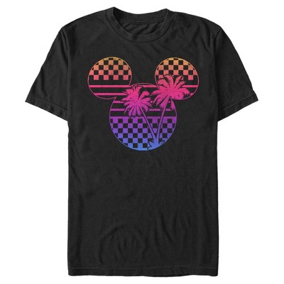 Men's Mickey & Friends Tropical Racetrack Mickey Mouse Logo T-Shirt