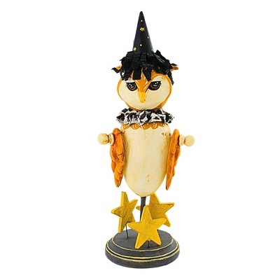 Lexi Grenzer 12.25 In Wizard Owl Halloween Figurine , Halloween Decor Stars Wisdom (1PC)