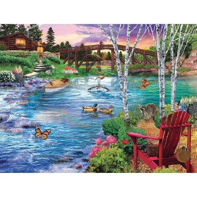 Sunsout Bridge Fishing 300 pc Jigsaw Puzzle 31418