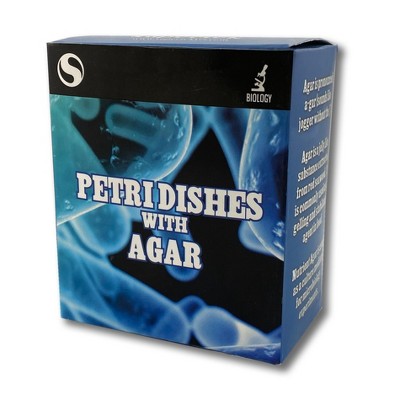 Supertek® Plastic Petri Dish with Agar, Set of 3