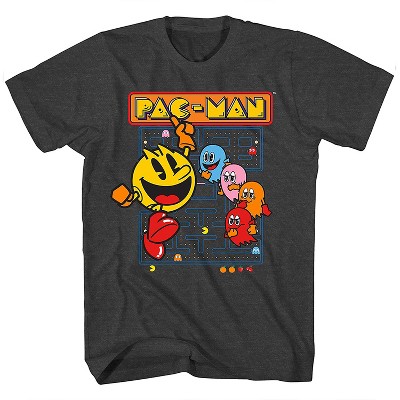 Official Pacman Video Game Shirt - Namco Atari Pac-Man Official T-Shirt (X-Large)