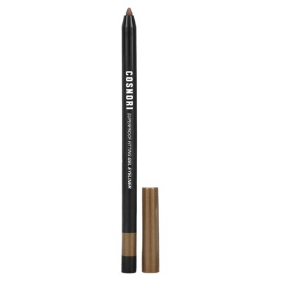 COSNORI Super Proof Fitting Gel Eyeliner 05 Glam Bronze - Smudge-Proof, Ultra Creamy Eyeliner Pencil with Sharpener, Soft Drawing Multi-Use Eyeliner,