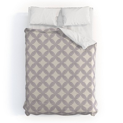 Deny Designs Holli Zollinger JUNGLIA WEAVE Duvet Cover Set Gray