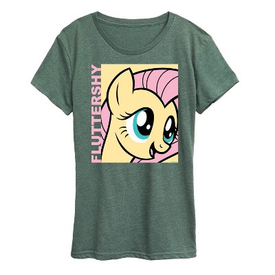 Women's - My Little Pony - Character Block Fluttershy Short Sleeve Graphic T-Shirt