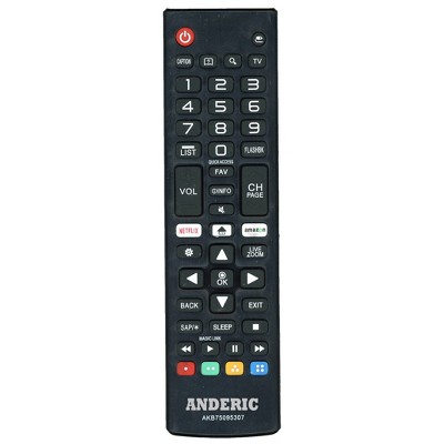 Anderic AKB75095307 Replacement TV Remote Control for LG
