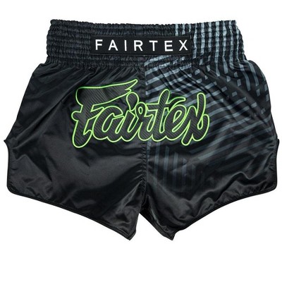 Fairtex BS1924 Racer Black Slim Cut Muay Thai Boxing Shorts