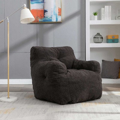 KTMBDW Bean Bag Chair with Filler, Bean Bag Sofa with Tufted Soft Stuffed Filling, Fluffy and Lazy Sofa for Dorm, Apartment, Living Room, Bedrooms