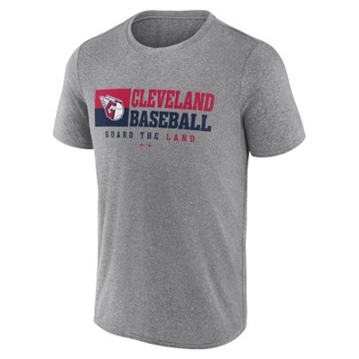 MLB Cleveland Guardians Men's Gray Short Sleeve T-Shirt