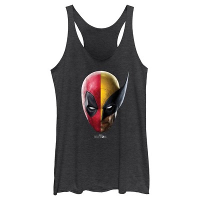 Women's Marvel: Deadpool & Wolverine Half Portraits Racerback Tank Top